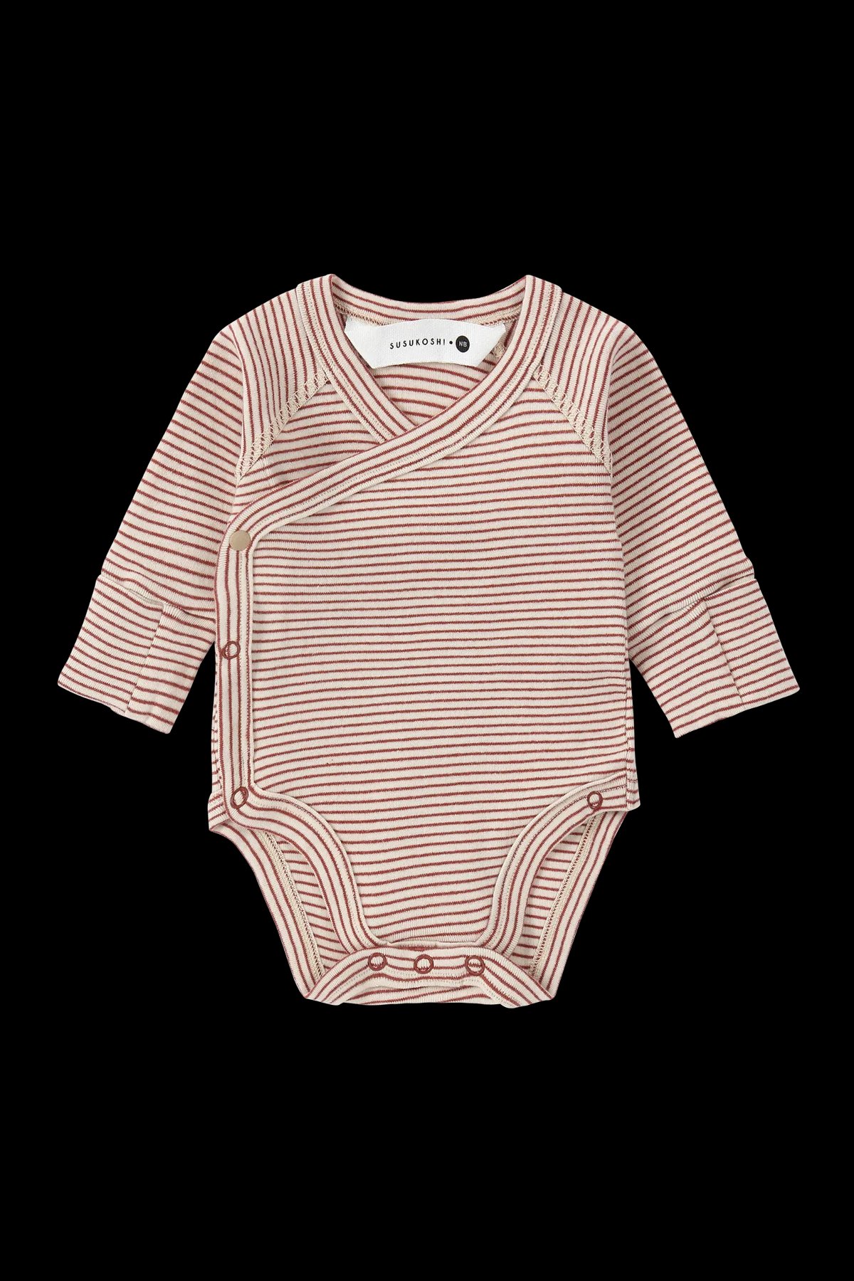 【SUSUKOSHI】KIMONO BODYSUIT - EMBER [SUSUKOSHI / ススコシ] (25AW)（NEWBORN/0-3m/3-6m/6-12m/1y）（ススコシ）【正規取扱店】
