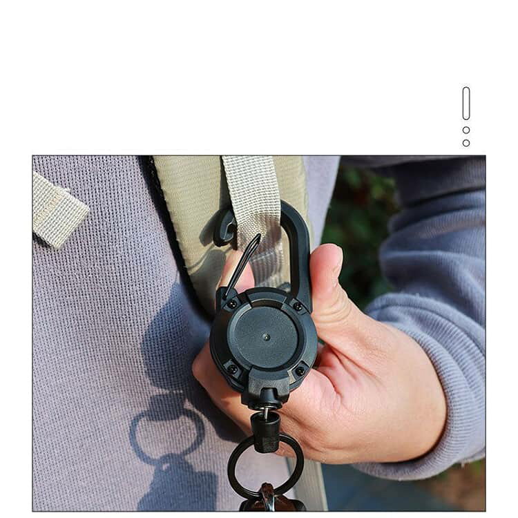 バックパッククリップ DJI Osmo 3 Pocket カメラホルダー 伸縮リール 60cm DJI 落...