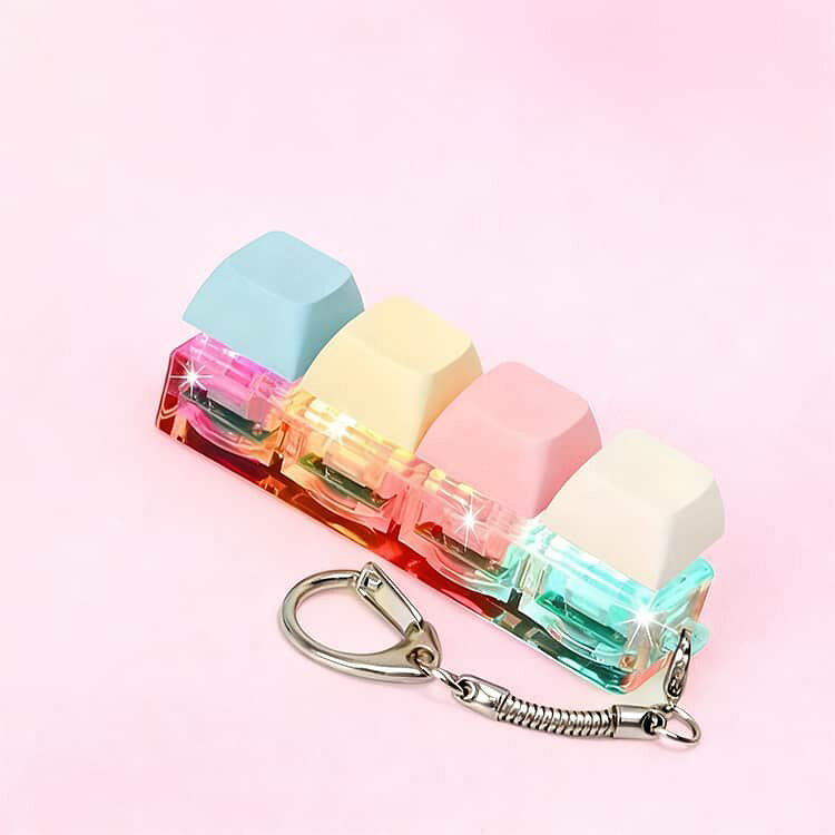 2個セット キーホルダー キーボード コンパクト 2個セット 光る キーホルダー スト...