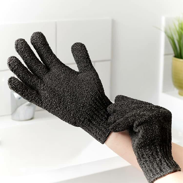 ANOMALYの垢すり ボディウォッシュ 両面タイプ バス 5本指 入浴 角質除去 用品 バスグローブ タオル 5本指 おふろ体 8枚セット 体 グッズ 沐浴介助 お風呂用 シャワーバスグローブ 五本指沐浴 介護用品 垢すり手袋 抗菌加工 泡立ち 浴用手袋 福祉用具 垢擦り｜アングル3