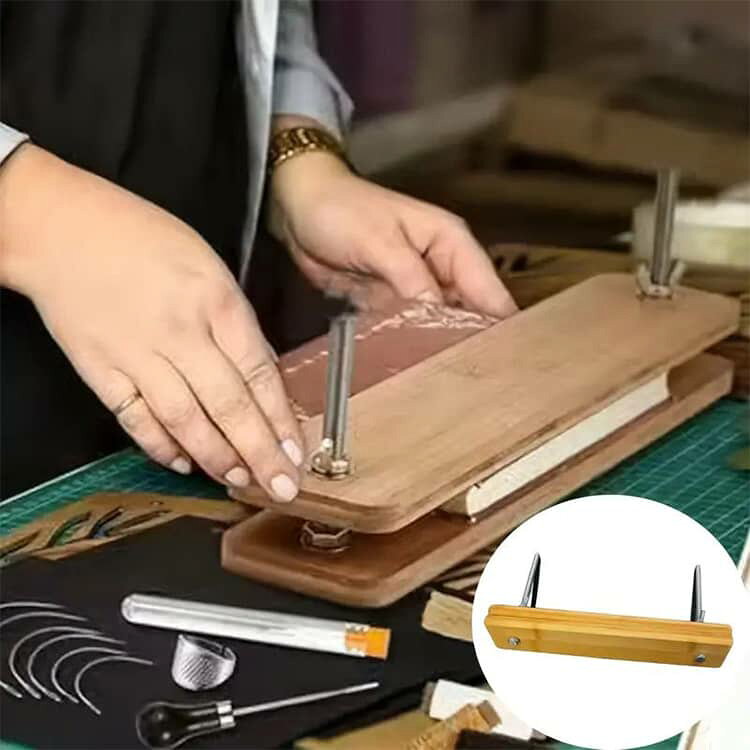 ANOMALYの製本プレスボード 木製 製本プレス 竹製 本 製本クランプ 製本 製本工具 製本ボード 製本プレス ブックプレス ブックバインディング DIY ハンドメイド 製本用品 製本補助 ブックメイキング ネジ固定 書籍補修｜アングル3