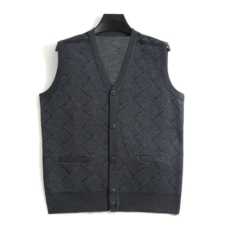 シニアファッション メンズ メンズ 服 ベスト シニアファッション ニットベスト 老人 秋冬 あったか シニア 祖父 男性 厚手 トップス 冬服 おじいちゃん 秋服 高齢者 お年寄り 前開き 暖かい 防寒 保温 敬老の日 ギフト anomaly-10011851 ANOMALY サンプル画像2