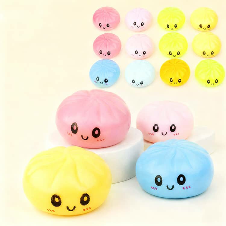 スクイーズ 中華まん 肉まん スクイーズ玩具 癒しグッズ 低反発 かわいい ぷにぷに まんじゅう 8個セット 子供 おもちゃ もちもち 握って遊ぶ 大人 ミニスクイーズ 柔らかい 包子 リラックスグッズ フィジェットトイ 指先遊び コンパクト プレゼント anomaly-10012366 ANOMALY サンプル画像2