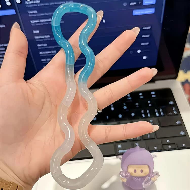 6個セット ストレス解消 6個セット 感温変色 ツイストロープ ツイストおもちゃ マルチカラー 玩具 プレゼント 女の子 誕生日 男の子 ギフト ストレス解消おもちゃ コンパクト 持ち運び イライラ解消 anomaly-10012870 ANOMALY サンプル画像3