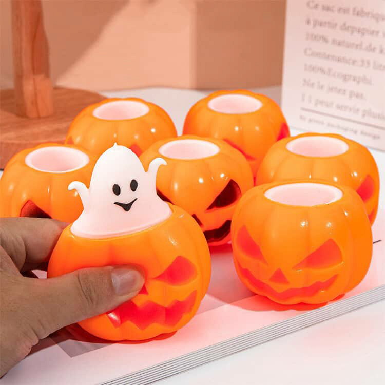 おもちゃ スクイーズ ハロウィン かぼちゃ プッシュ玩具 おもしろグッズ おばけ にぎにぎ ストレス解消 キッズ 2個セット ぷにぷに ハロウィン雑貨 パーティーグッズ 玩具 おもちゃ スクイーズ玩具 握るおもちゃ 2個セット 送料無料 かわいい anomaly-10013323 ANOMALY サンプル画像2