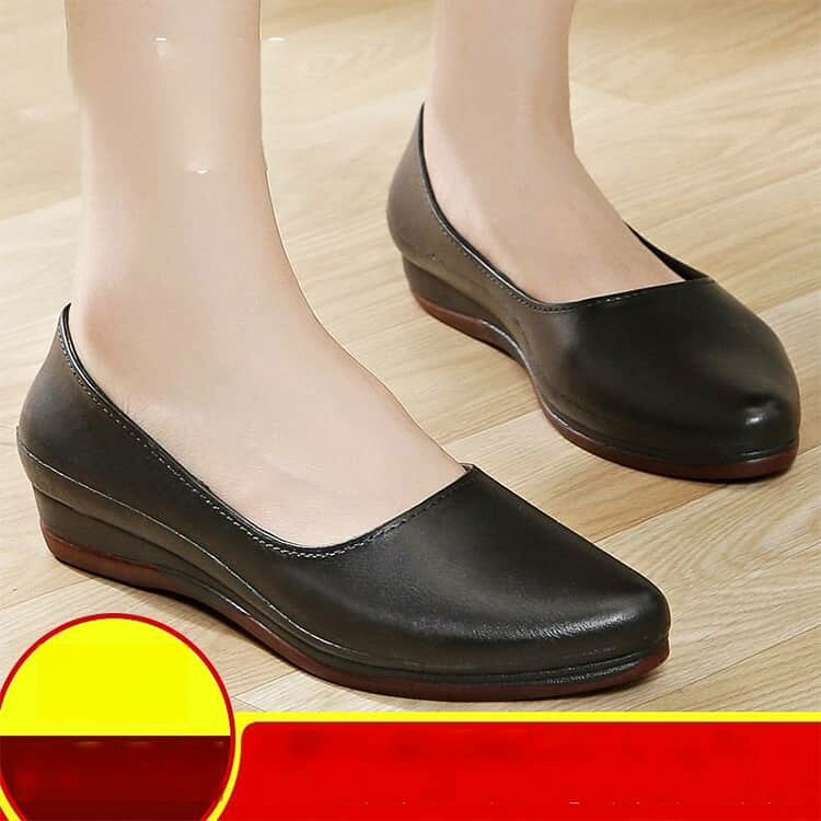 歩きやすい ウェッジソール ぺたんこ パンプス 走れるヒール フラットシューズ パンプス 22.5~25cm 痛くない 柔らかい 長時間 疲れない ローヒール パンプス 軽量 送料無料 フォーマル スーツ オフィス 仕事用 通勤 anomaly-10007393 ANOMALY サンプル画像2