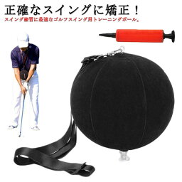 ゴルフ練習器具 ゴルフスイング用 トレーニングボール 初心者 ボディターン スイング ボール 姿勢矯正 スイング 練習 室内 屋外 飛距離アップ 姿勢改善 ゴルフ用品 空気入れ付き