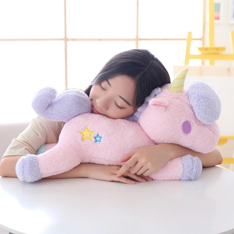 ANOMALYのユニコーン ぬいぐるみ 赤ちゃん 抱き枕 ぬいぐるみ おもちゃ 大きい 癒し系 クッション ふわふわ 赤ちゃん 抱き枕 可愛い 置物 寝室 部屋 飾り インテリア お誕生日 贈り物 プレゼント｜アングル3