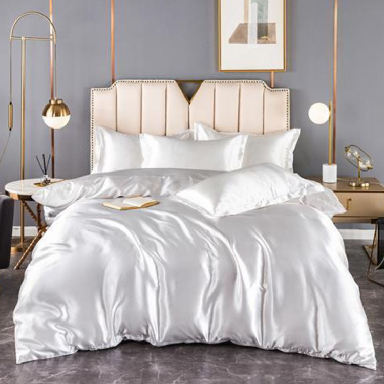 布団カバー 4点セット 接触冷感 シルク調 布...の紹介画像3