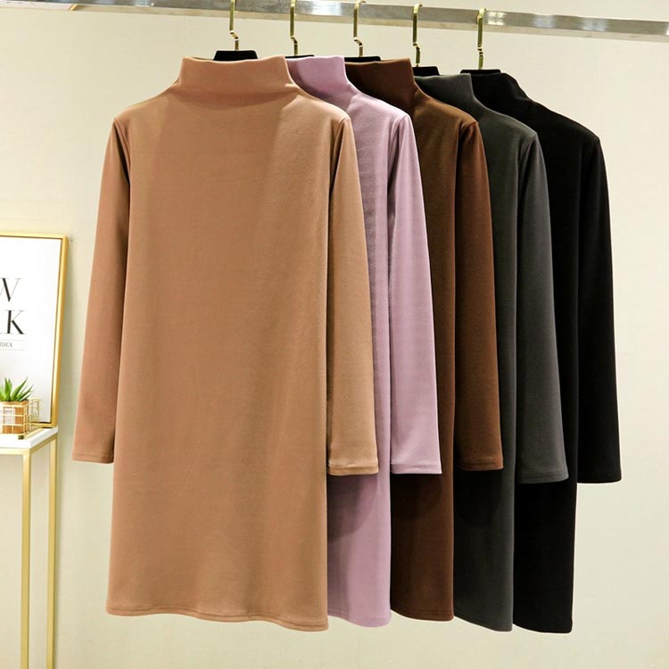 あったか Tシャツ レディース 長袖 冬 秋冬 ハイネック タートルネック 起毛 カットソー 両面起毛 チュニック ロング丈 あったかインナー 長袖 裏起毛 ロングT インナーシャツ 防寒 あったか 暖かい プルオーバー トップス インナー