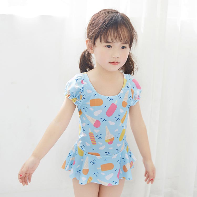 120 女の子 ピンク キッズ 送料無料 プール 保育園 110 水色 130 ワンピース 幼稚...
