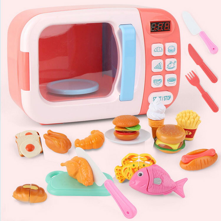 電子レンジおもちゃ 子供 キッチンプレイセット 13点セット 31点セット 知育玩具 ...