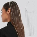 ラインストーン（カチューシャ） ヘアアクセサリー レディース エクステ ヘアチェーン カチューシャ ビジュー ヘア飾り ラインストーン ヘッドバンド ロングタッセル 韓国 ファッション ダンス 衣装 韓国ジュエリー かっこいい おしゃれ かわいい 韓国アクセサリー ダンス衣装