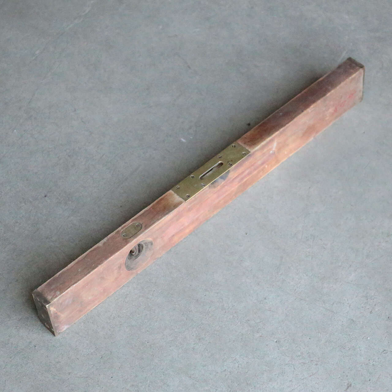 【中古】 水平器 木製 測定器 測定工具 ディスプレイ インテリア アメリカ 雑貨 ヴィンテージ アンティ..