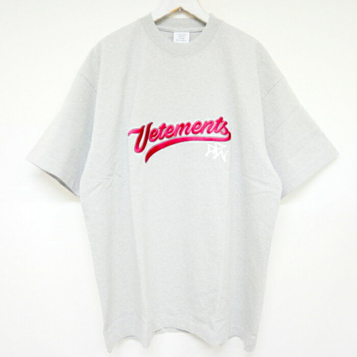 トップス, Tシャツ・カットソー VETEMENTS 18SS Baseball Logo T-Shirt Tee BRO T MSS18TR37 Grey S