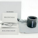 BALENCIAGA バレンシアガ CYCLE BRACELET サイクルブレスレット レザーブレスレット ロールバングル 483272 CUIR ARENA アリーナ 牛革 FREE【中古】