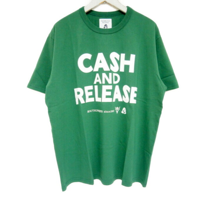 South2 West8 S2W8×TACOMA FUJI RECORDS ネペンテス タコマフジ 国内正規 23SS 20周年記念 CASH AND RELEASE Tee プリントTシャツ Green グリーン 緑 XL【中古】