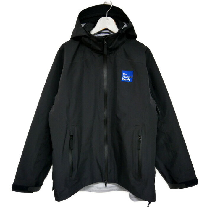 楽天Another Value楽天市場店AKAD×Alwayth all weather proof オルウェイス 国内正規 24SS all weather proof shell jacket ハードシェルジャケット マウンテンパーカー 止水ジップ ベンチレーション IMPACT BLACK ブラック 黒 M【中古】