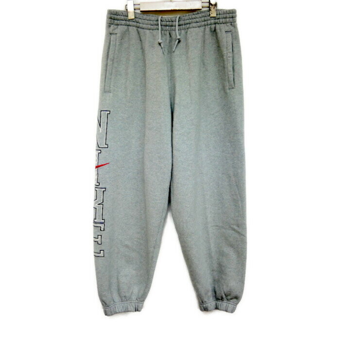 Supreme×NIKE ナイキ 国内正規 24SS Sweatpant スウェットパンツ イージージョガーパンツ サイドロゴ刺繍 Heather Grey ヘザーグレー M