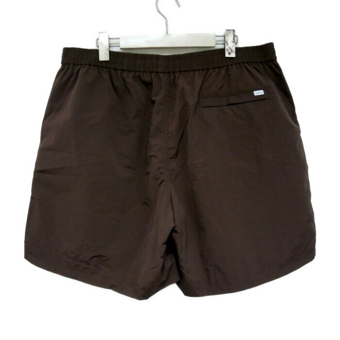 Setinn×APPLE BUTTER STORE ABS セットイン アップルバターストア 国内正規 24SS SHORTS ナイロンショーツ イージーショーツ DARK BROWN ダークブラウン 茶 XL【中古】