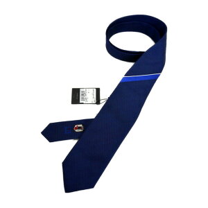 dunhill×JFA 日本サッカー協会 ダンヒル 国内正規 2020 サッカー日本代表モデル SILK HONEYCOMB CLUB STRIPE TIE ネクタイ シルクタイ NAVY SAMURAI BLUE サムライブルー FREE【中古】