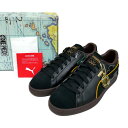 PUMA×ONE PIECE プーマ ワンピース 国内正規 24SS SUEDE 4 ONE PIECE スウェード 黒ひげ ティーチ 396525-01 BLACK DARK CHOCOLATE ブラック 黒 US10 28【中古】