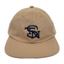 Setinn セットイン 国内正規 24SS Tournament 6Panel Chino Cap 6パネルキャップ チノ ロゴ刺繍 24S-023 BEIGE KHAKI ベージュ FREE【中古】(4)