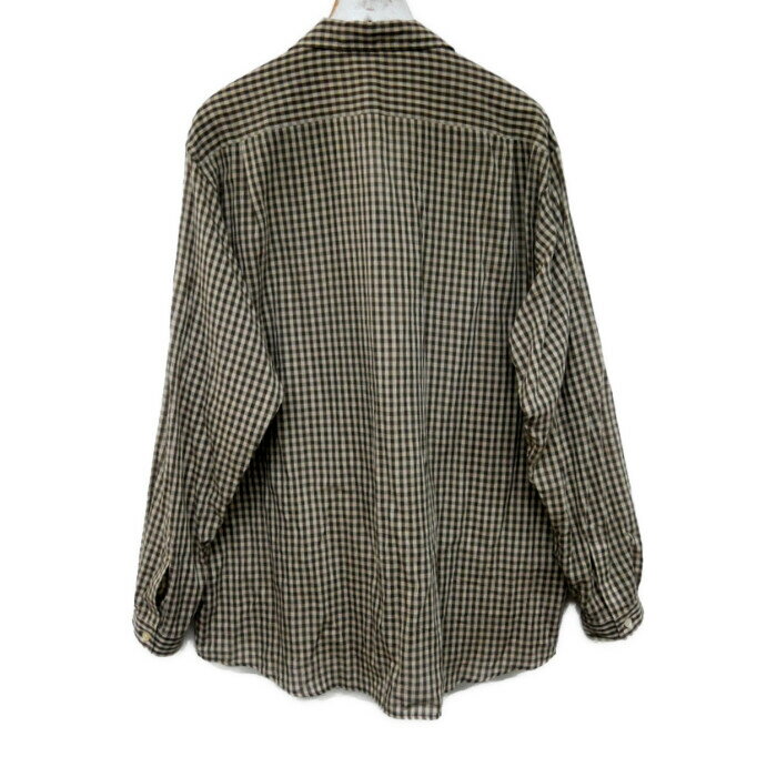 AURALEE オーラリー 国内正規 25SS AIRY LIGHT COTTON CHECK P/O SHIRT エアリーライトコットン チェックプルオーバーシャツ A25SS02GC BROWN GINGHAM CHECK ブラウンギンガムチェック 茶 4【中古】