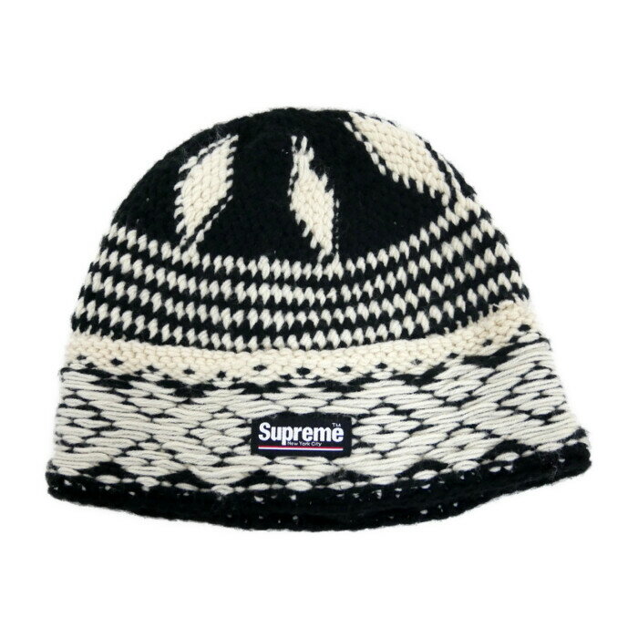 Supreme 国内正規 24AW 24FW Diamond Beanie ダイアモンドビーニー ニットキャップ ロゴパッチ Black ブラック 黒 Free