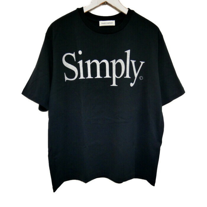 SimplyComplicated シンプリーコンプリケイテッド 国内正規 25SS Simply TEE シンプリーロゴTシャツ 25SS1008 BLACK ブラック 黒 3【中古】