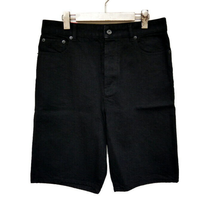 Cotton Pants - KENZO by NIGO ケンゾー ニゴー 国内正規 23SS HIMAWARI DENIM BERMUDA SHORT デニムショーツ バミューダ FD55DS3366C1 定価44000円 BLACK ブラック 黒 30【中古】