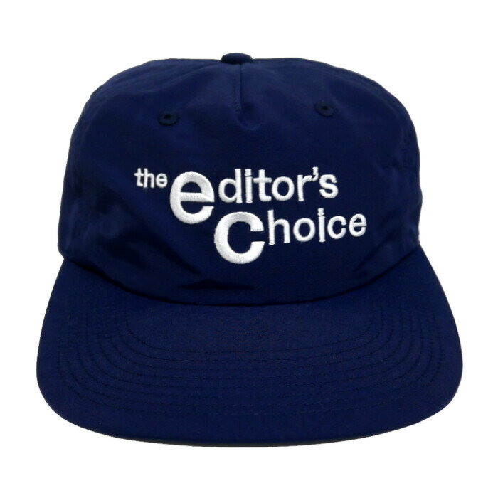 the editor's choice エディターズチョイス 国内正規 NYCO CAP ストラップバックキャップ ロゴ刺繍 NAVY ネイビー 紺 FREE