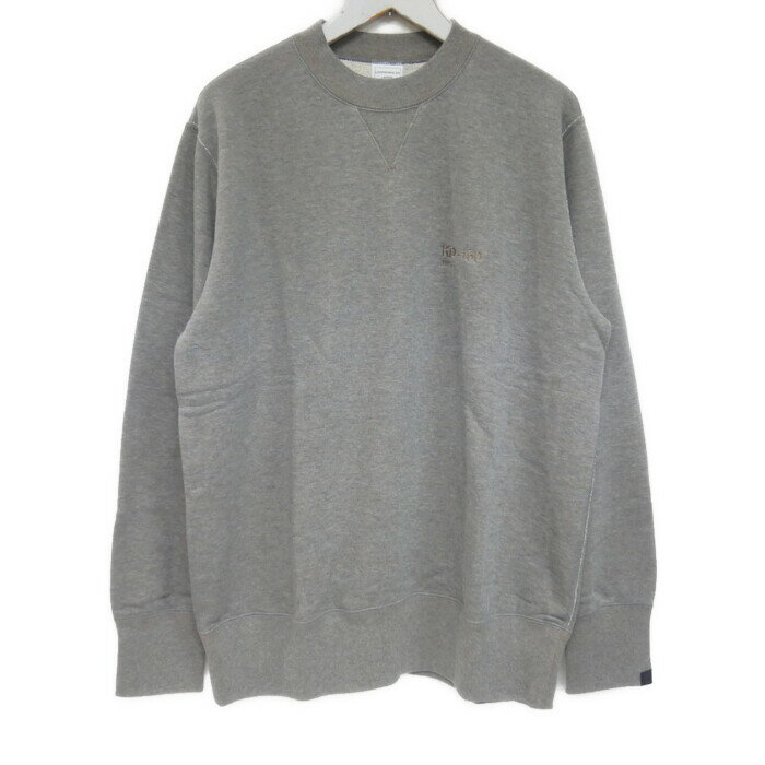Kaikado×LOOPWHEELER 開化堂150周年記念 ループウィラー 国内正規 KD-150 開化堂本店限定 クルーネックスウェット 吊り裏毛 GREY グレー L【中古】