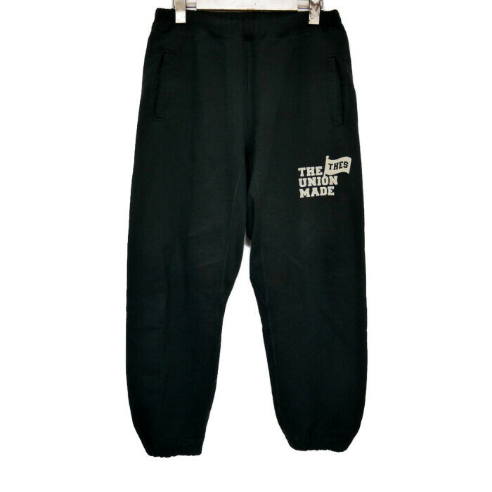 Rakuten - THE UNION FABRIC ザユニオン ザファブリック 国内正規 SWEAT PANTS スウェットパンツ TF00357 BLACK ブラック 黒 M【中古】