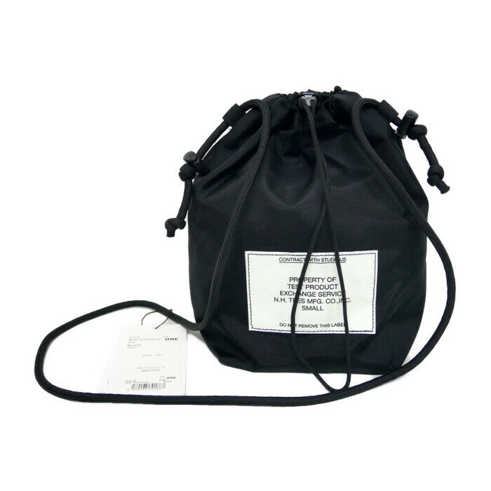 Rakuten - N.HOOLYWOOD TEST PRODUCT EXCHANGE SERVICE 国内正規 STUDIOUS EX DRAWSTRING BAG ドローストリングバッグ 巾着バッグ ナイロンポーチ 9236-AC01 BLACK ブラック 黒 ONE FREE【中古】