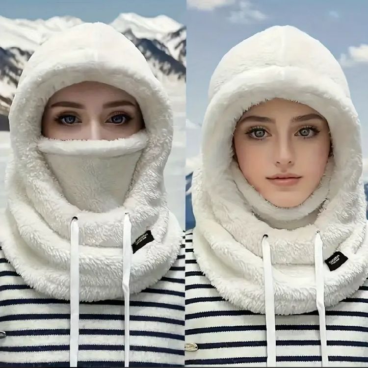 ネックアンドヘッドウォーマー イヤーウォーマー ヘッドウォーマー 耳カバー フリース 防寒 防風 通勤 ..