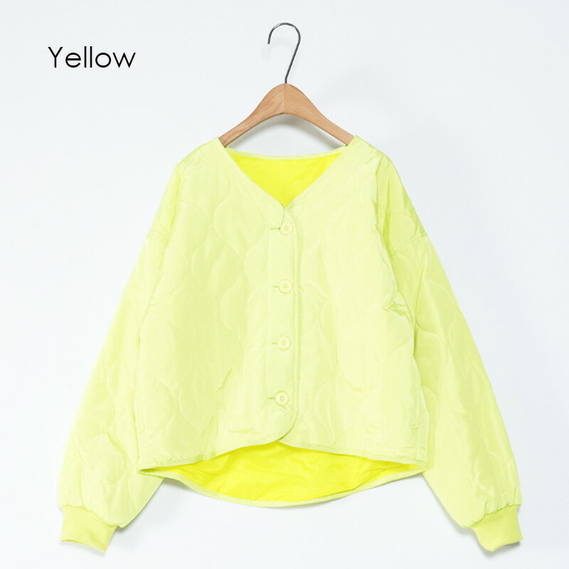 【ポイント5倍】 ネオンカラーキルティング 春 レディース ジャケット きれいめ 暖かい お手入れ楽ちん..