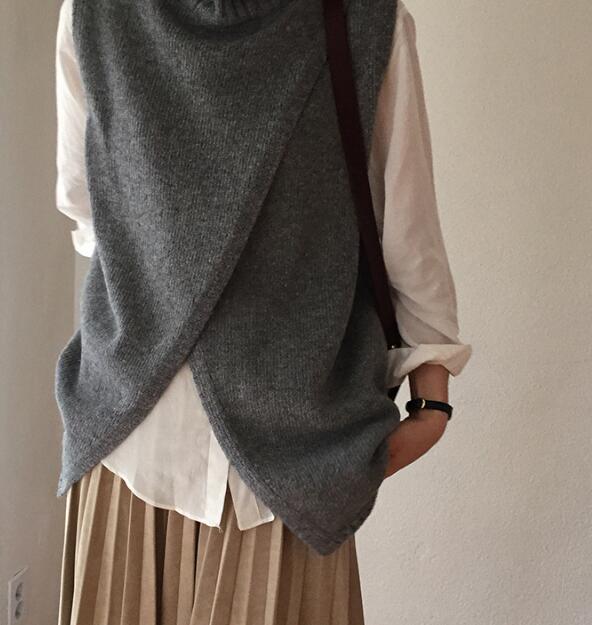 【ポイント5倍】 ニットタートルベスト ベスト レディース 前開き 送料無料 ニット オフィスカジュアル..