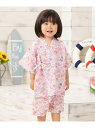ANPANMAN KIDS COLLECTION/(K)お花柄甚平 ANPANMAN KIDS COLLECTION アンパンマンキッズコレクション 着物・浴衣...