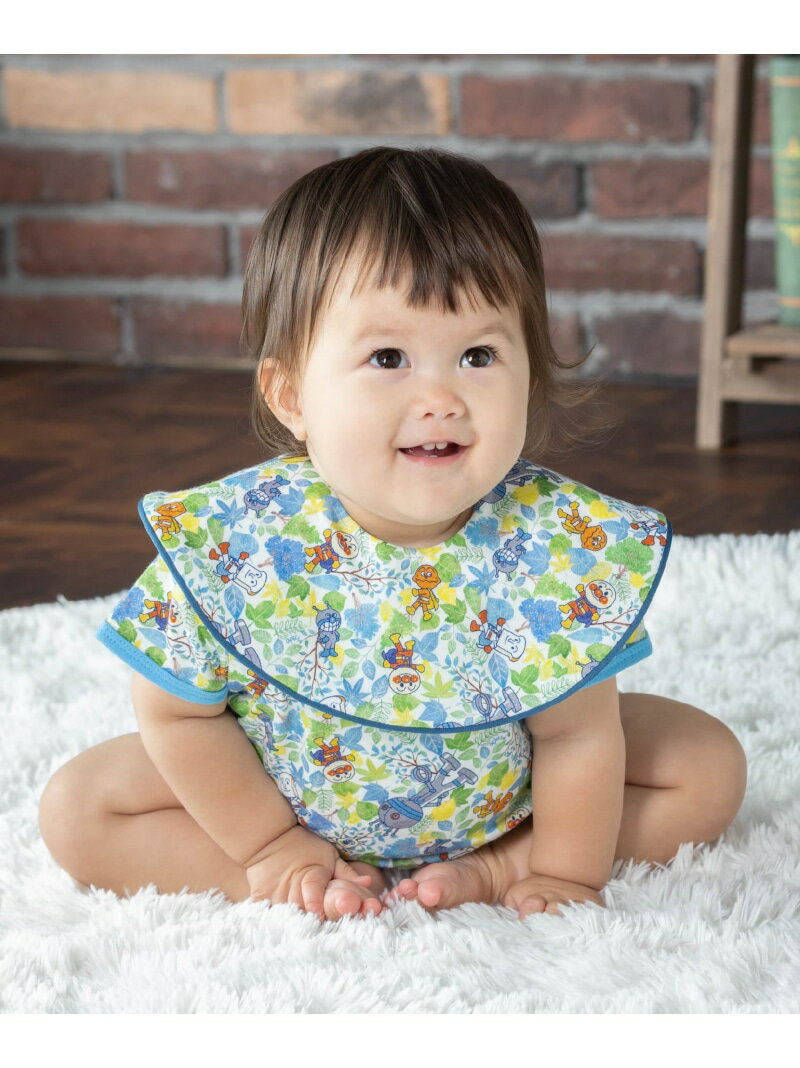 (K)総柄リバーシブルスタイ ANPANMAN KIDS COLLECTION アンパンマンキッズコレクション マタニティウェア・ベビー用品 スタイ・よだれかけ...