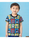 APKC/(K)4コマ総柄Tシャツ ANPANMAN KIDS COLLECTION アンパンマンキッズコレクション トップス カットソー・Tシャツ ネイビー レッド[Rakuten Fashion]