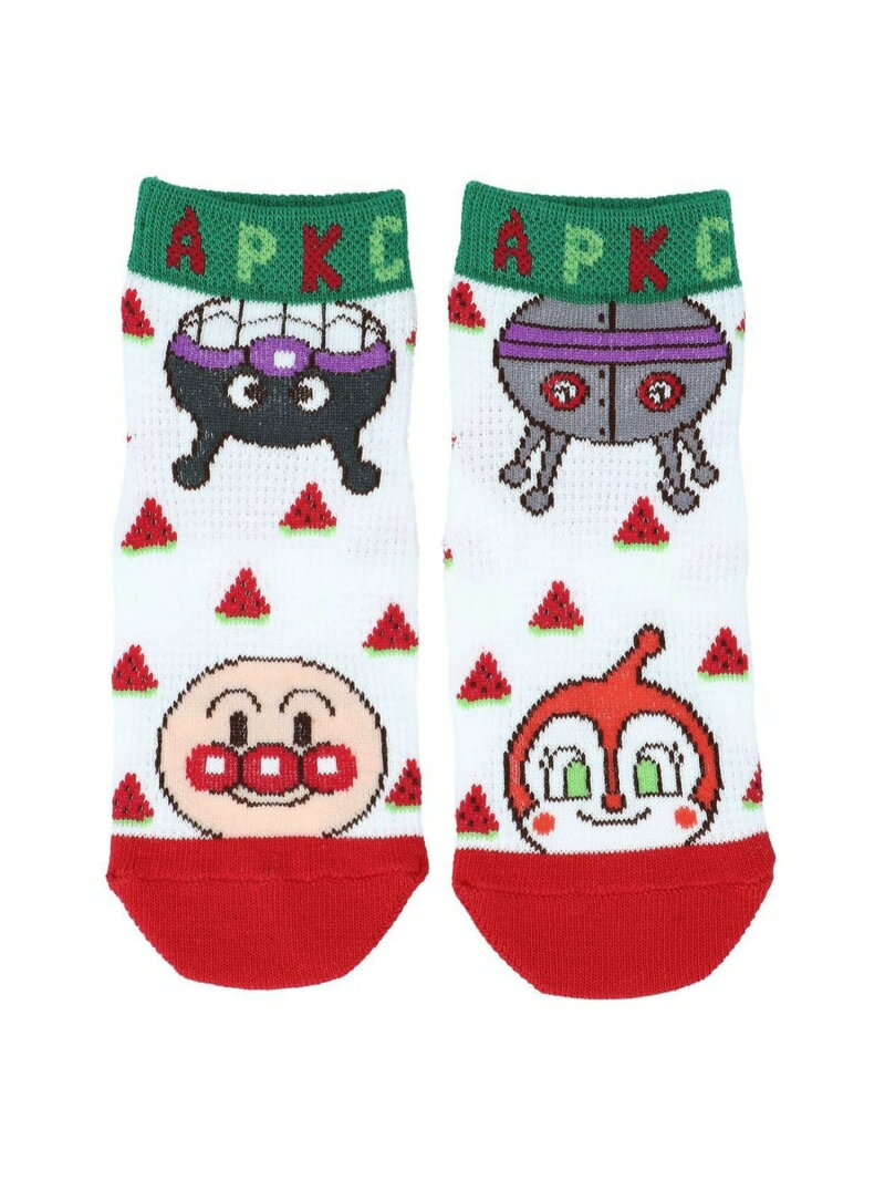 (K)スイカ柄メッシュショートソックス ANPANMAN KIDS COLLECTION アンパンマンキッズコレクション 靴下・レッグウェア 靴下[Rakuten Fashion]