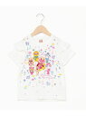 APKC/(K)お花柄袖フリルTシャツ ANPANMAN KIDS COLLECTION アンパンマンキッズコレクション トップス カットソー・Tシャツ ホワイト パープル[Rakuten Fashion]