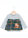 【SALE／30%OFF】APKC/(K)チェックビスチェ長袖Tシャツ ANPANMAN KIDS COLLECTION アンパンマンキッズコレクション トップス カットソー・Tシャツ パープル レッド【RBA_E】【送料無料】[Rakuten Fashion]