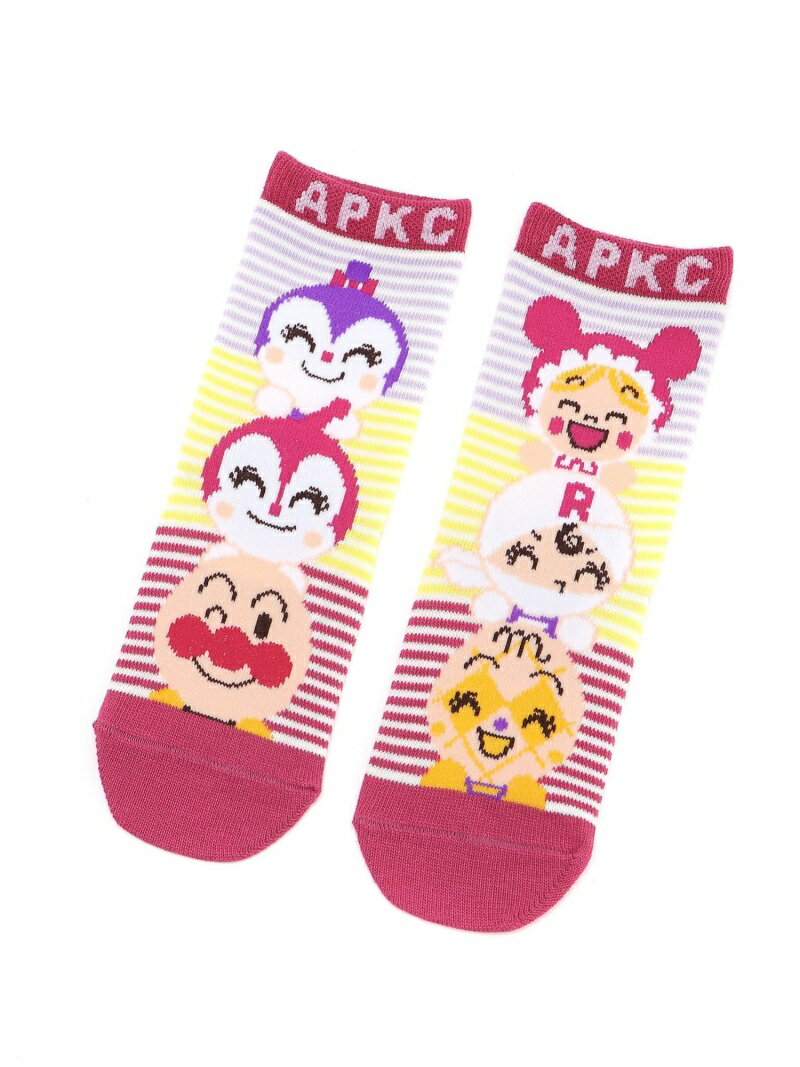 (K)ニコニコレギュラーソックスKKDK ANPANMAN KIDS COLLECTION アンパンマンキッズコレクション 靴下・レッグウェア 靴下 ピンク[Rakuten Fashion]