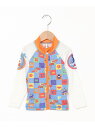 ANPANMAN KIDS COLLECTION/(K)デニムブロックチェック柄ラッシュガード ANPANMAN KIDS COLLECTION アンパンマンキ...