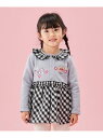 【SALE／50%OFF】APKC/(K)チェック切り替えカーディガン ANPANMAN KIDS COLLECTION アンパンマンキッズコレクション トップス カーディガン グレー レッド【RBA_E】【送料無料】[Rakuten Fashion]