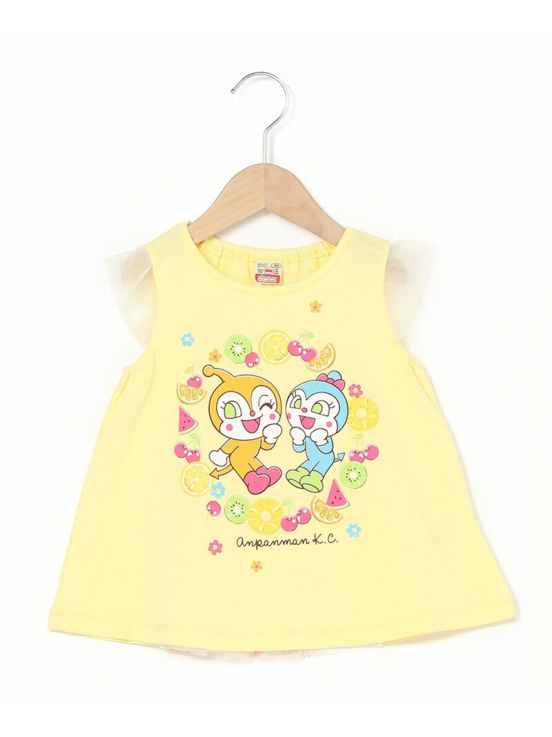 APKC/(K)フルーツ柄バックシャンTシャツ ANPANMAN KIDS COLLECTION アンパンマンキッズコレクション トップス カットソー・Tシャツ イエロー ホワイト【送料無料】[Rakuten Fashion]