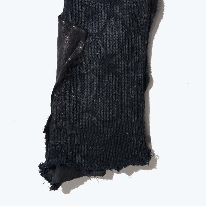 ShoheiTakamiya/AGAINSTCLAW1/LEATHERCHANGINGKNITLONGGLOVE/ニットグローブ/ロング/手袋/レザー