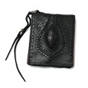2902802/BLACK HONEY CHII COOKIE/Peacock Feathers 2/アウトレット/OUTLET/30%OFF/二つ折り財布/ミニウォレット/クロコダイル/カウレザー(4)